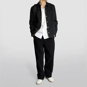 VAYDER Men's Wide Leg Black Chino Pants 34x32 Made In USA $395 MSRP NWT